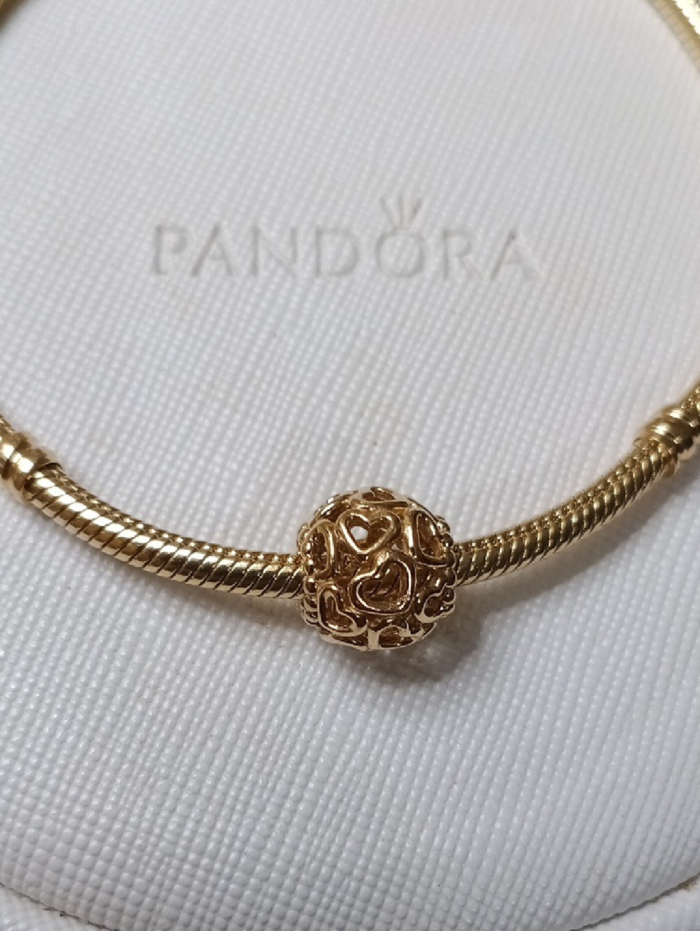 Pandora 14k Gold Open Your Heart Charm